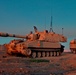 Paladin Howitzers fire rounds in support of ground troops