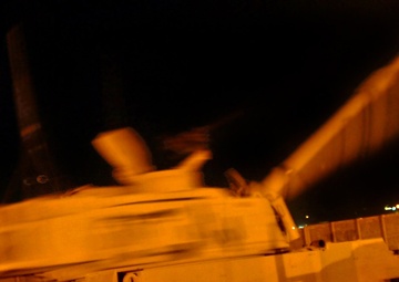 Paladin Howitzers fire rounds in support of ground troops