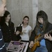 Band members connect with Bishkek music students