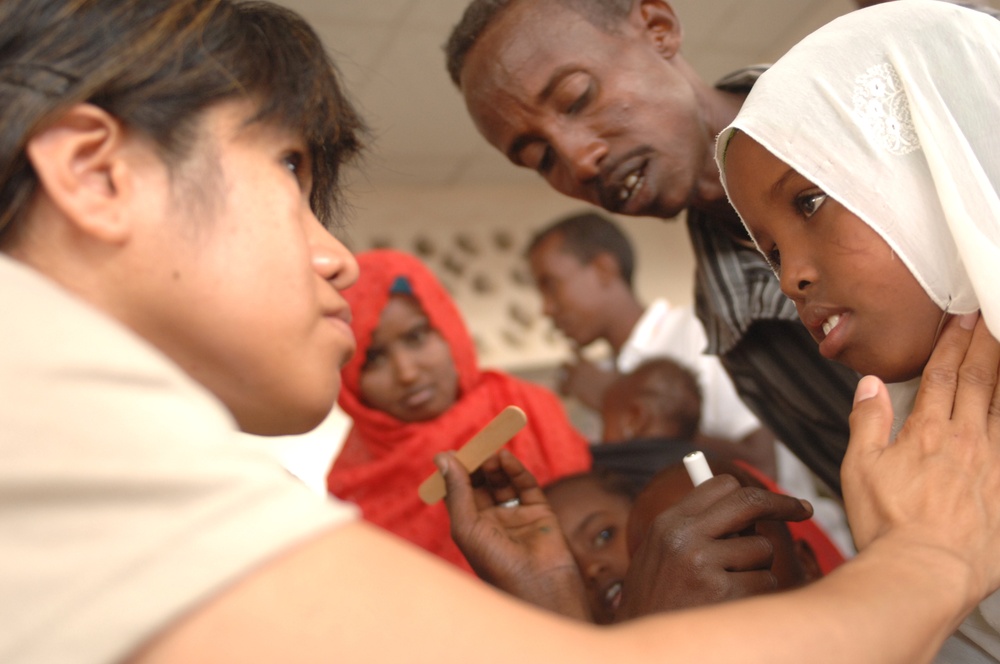 U.S. and Djibouti Healthcare Workers Deliver Care