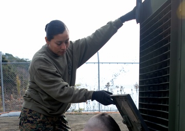 U.S. Marines Set Up a Tactical Water Purification System