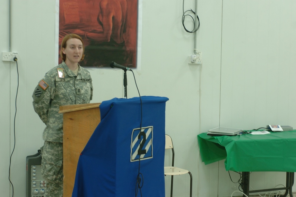 Soldiers celebrate women's history