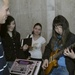 Band members connect with Bishkek music students