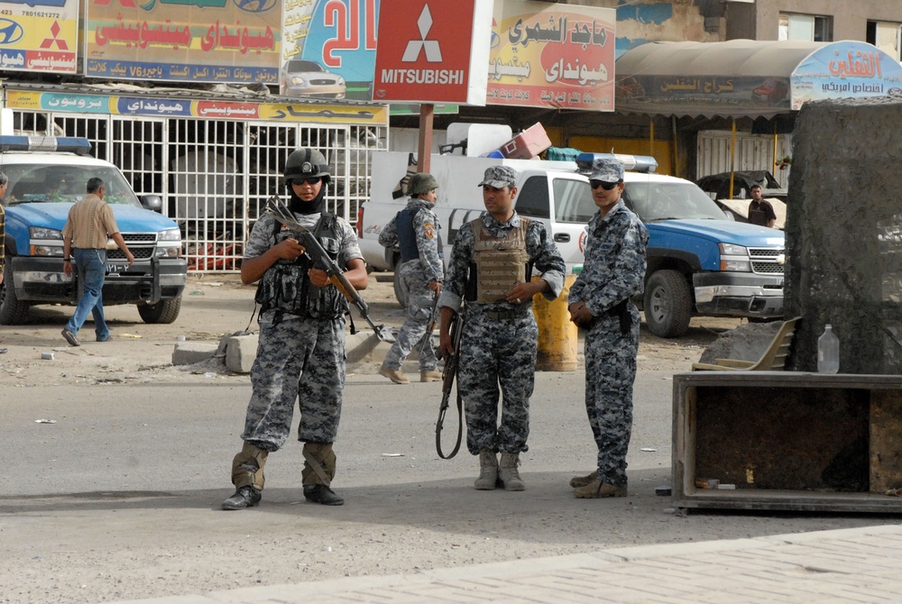 National Police keep Baghdad neighborhood secure