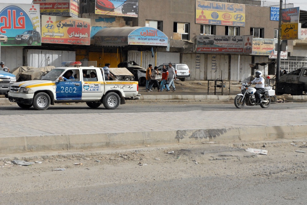 National Police keep Baghdad neighborhood secure