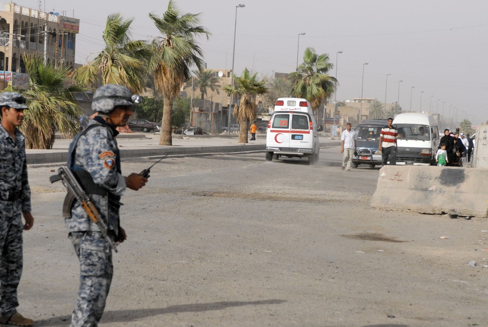 National Police keep Baghdad neighborhood secure