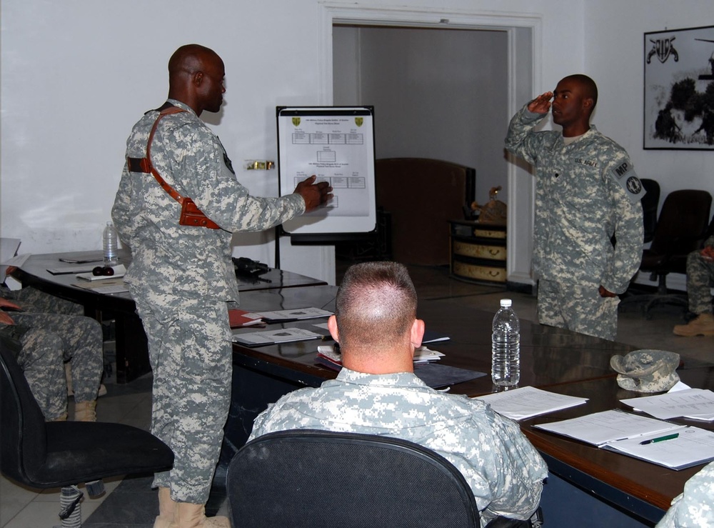 MP Bde. Soldiers establish standards