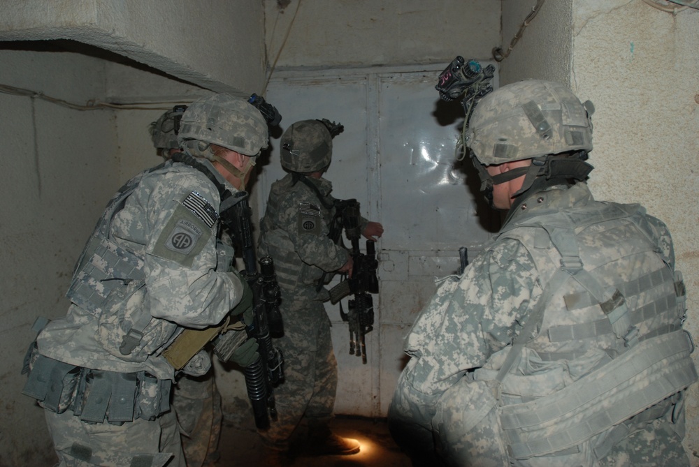 Paratroopers Prepare to Head Out on Patrol