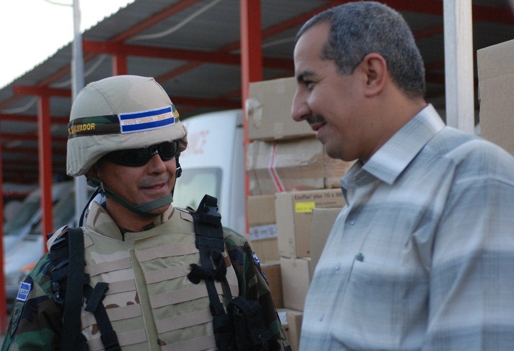 Cuscatlán Battalion delivers medical supplies in Kut