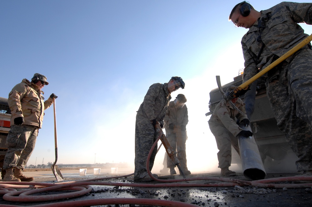 447 Expeditionary Civil Engineer Squadron Repair Baghdad International Airport