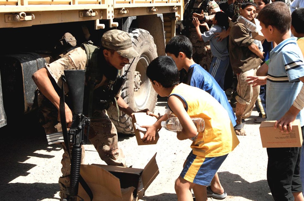 Iraqi Army Humanitarian Assistance in al-Sadr City, Iraq