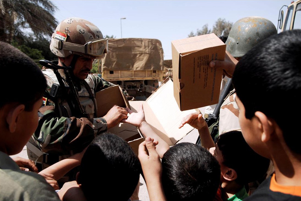 Iraqi Army Humanitarian Assistance in al-Sadr City, Iraq