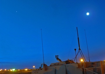 Paladin Howitzers fire rounds in support of ground troops