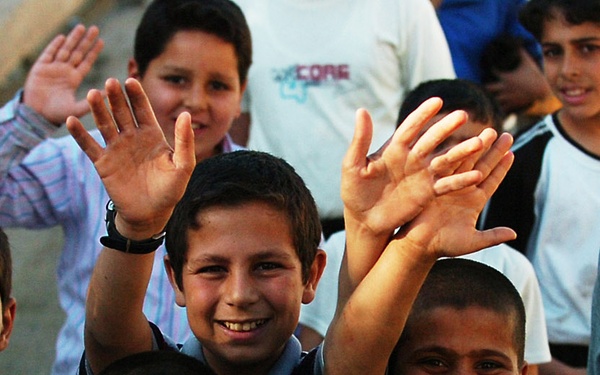 IP and CF Soldiers Surprise Mosul Elementary With Gifts