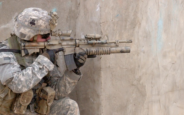 Scout Platoon searches for terrorists in Mezra