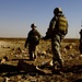 U.S. Army Soldiers patrol near Forward Operating Base Loyalty