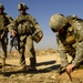 U.S. Army Soldiers patrol near Forward Operating Base