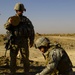 U.S. Army Soldiers patrol near Forward Operating Base