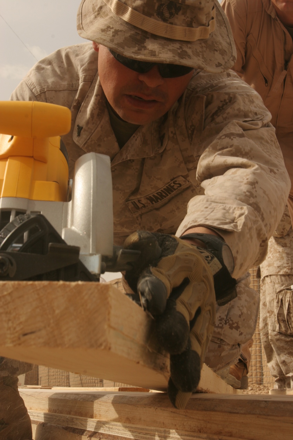 Construction Worker Lends Expertise to the Marine Corps