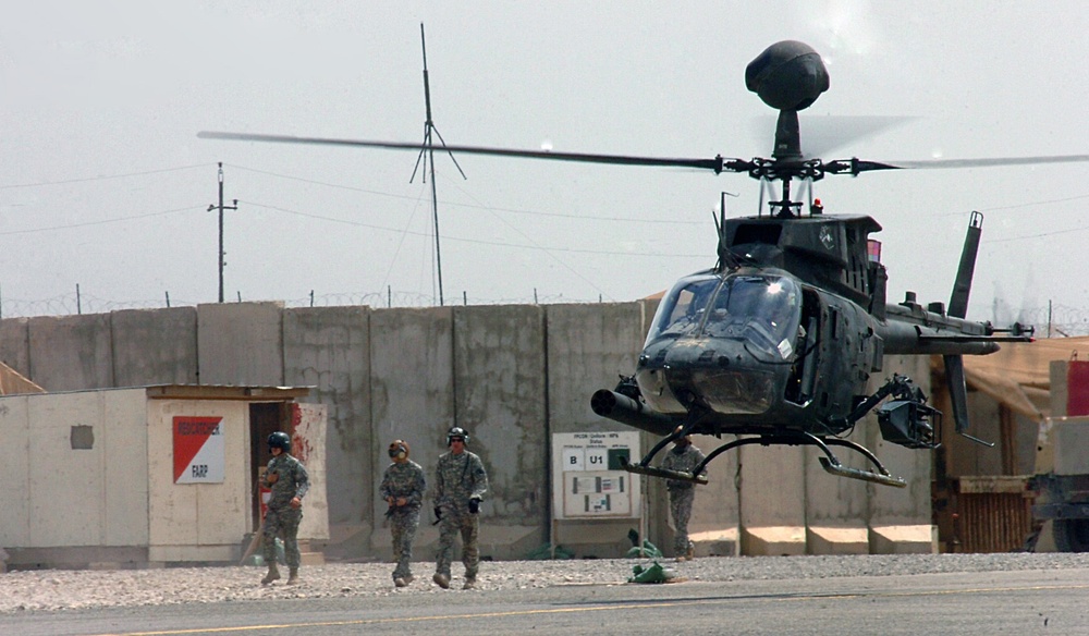 Scout-attack helicopters got your back; Redcatcher Soldiers team effort keeps eyes in the sky