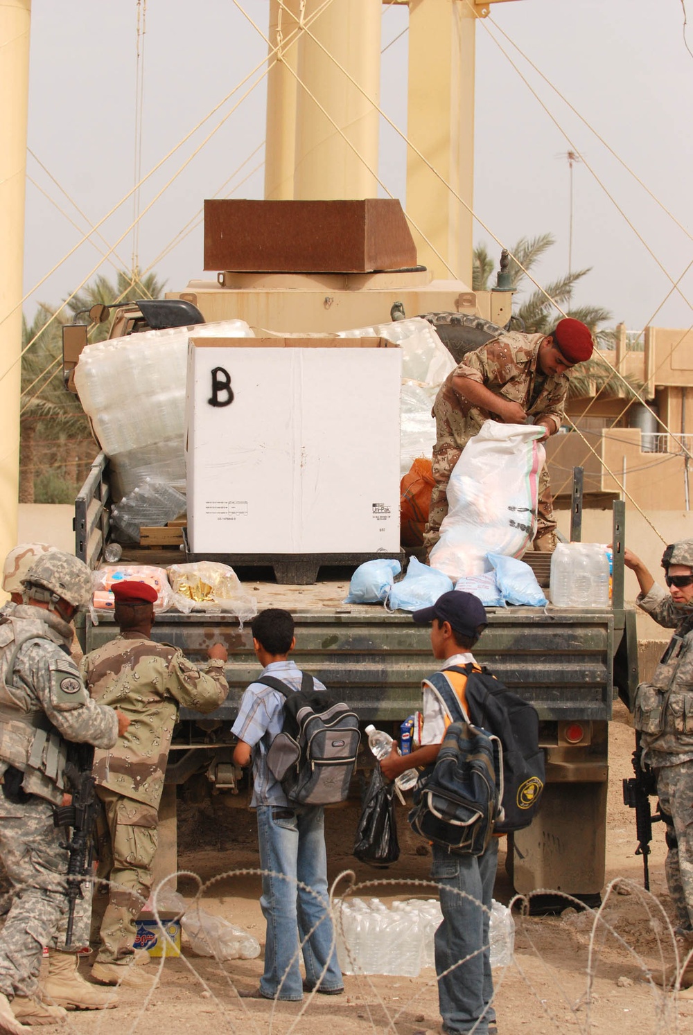 Humanitarian aid drops provide assistance