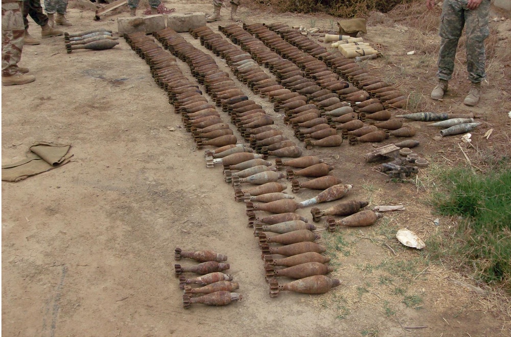 Hundreds of mortar rounds turned in to IA