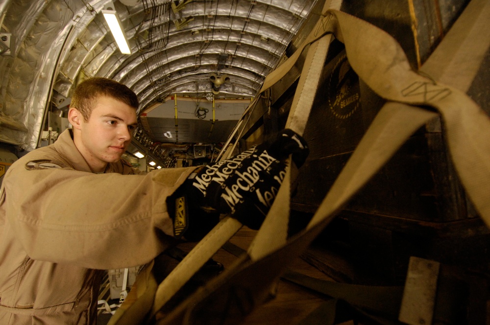 Airman travels globe as C-17 crew chief