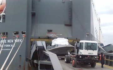 Charleston Sealift of Mine Resistant Vehicles and Navy Cargo