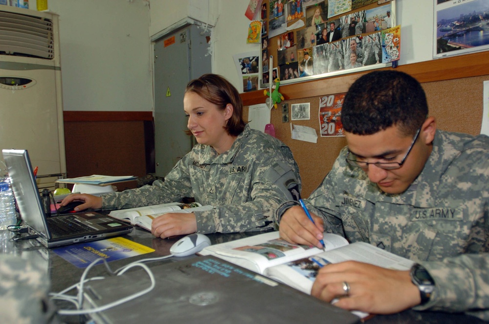 Rakkasan Soldiers continue education during deployment