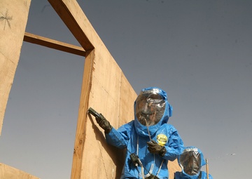 Incident Response Service Members Training to Keep Al-Asad Contaminate Free