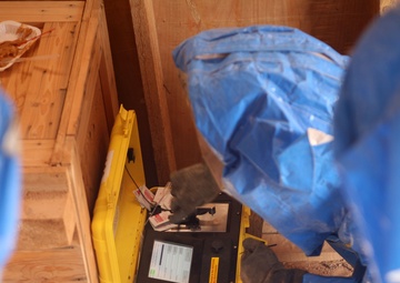 Incident response service members training to keep al-Asad contaminate free