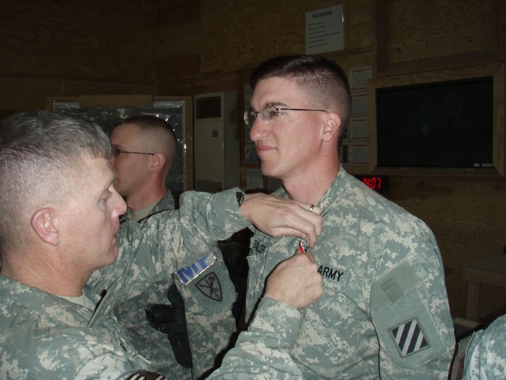 Soldiers receive awards at FOB Hammer