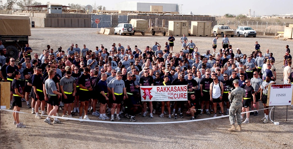 Camp Stryker Soldiers Run for the Cure in Iraq