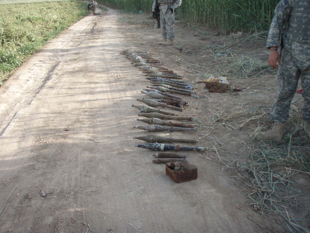 Coalition Forces Discover Weapons Cache
