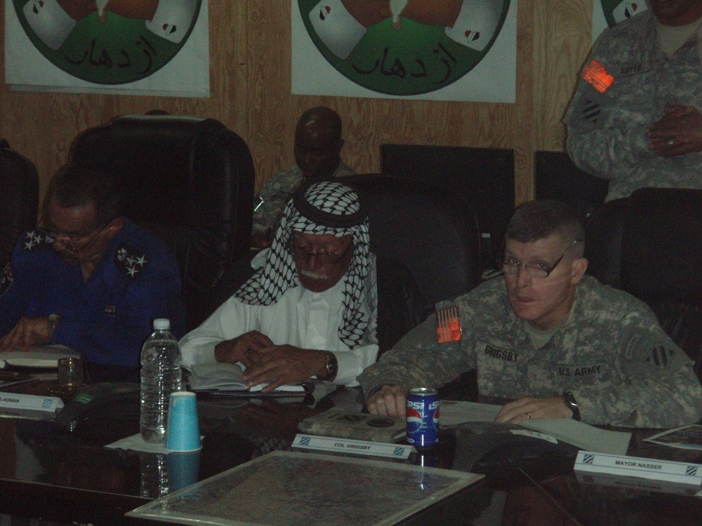 Leaders meet at FOB Hammer to discuss security