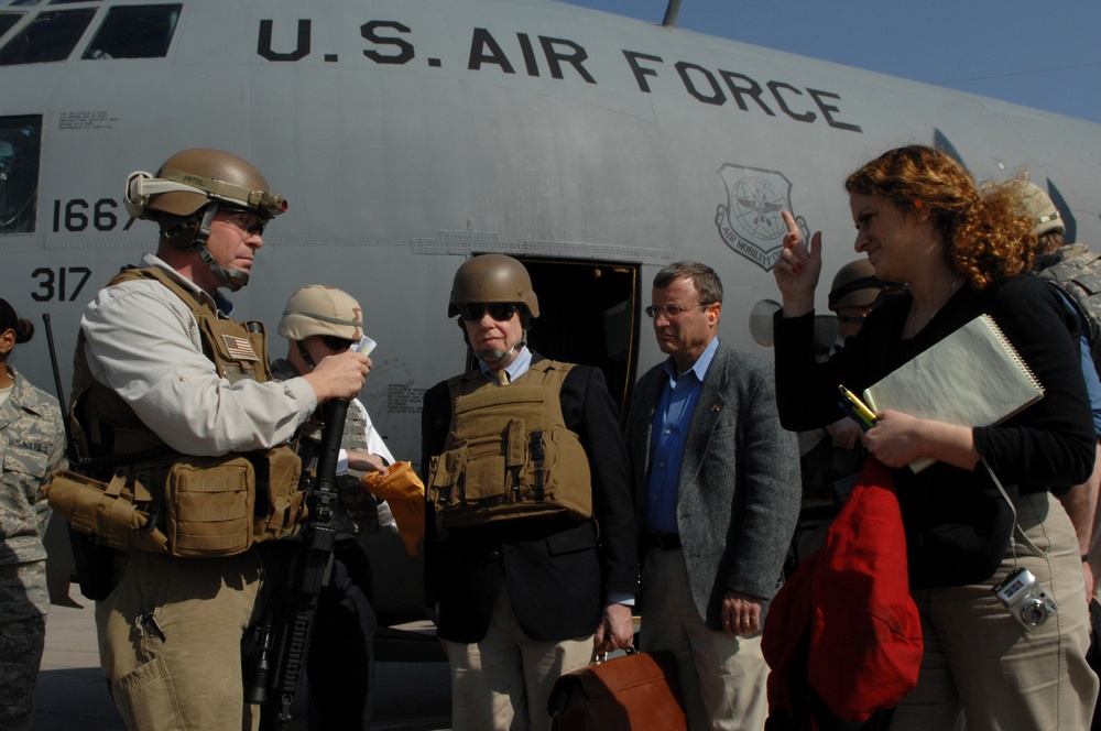 U.S. Attorney General Michael B. Mukasey Visits Iraq