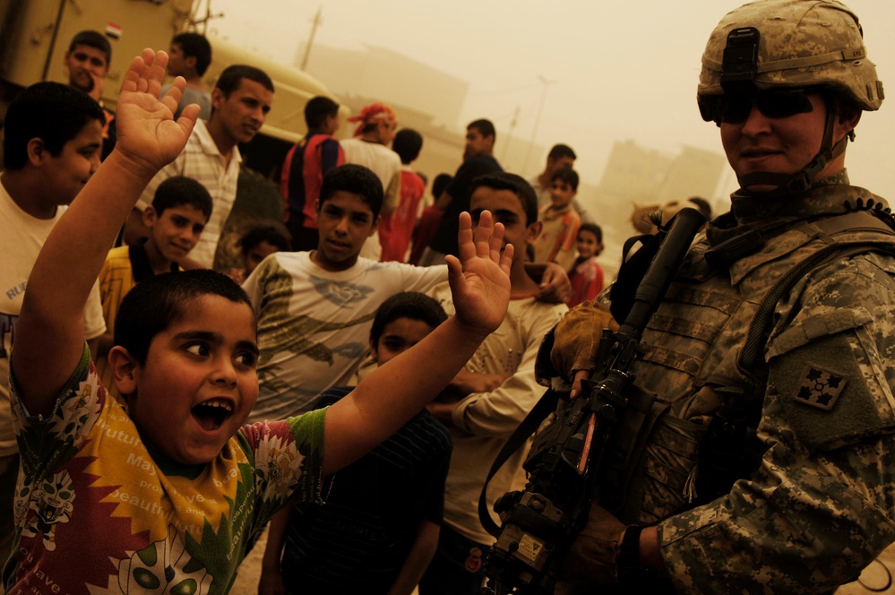 Iraqi, U.S. Soldiers Respond to Gunfire During Humanitarian Aid Mission