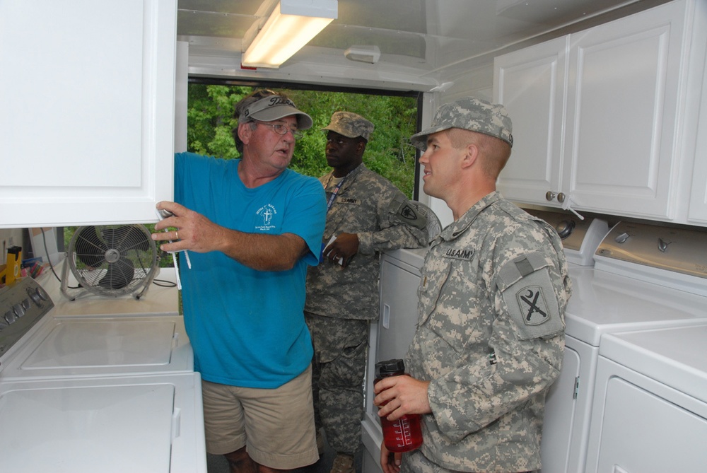 Church helps soldiers during the 2008 Vigilant Guard exercise