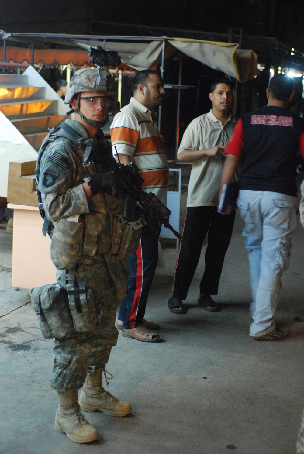 Cobra troops patrol streets of northwest Baghdad