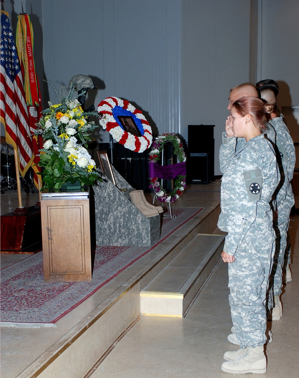 Soldiers Mourn One of Their Own