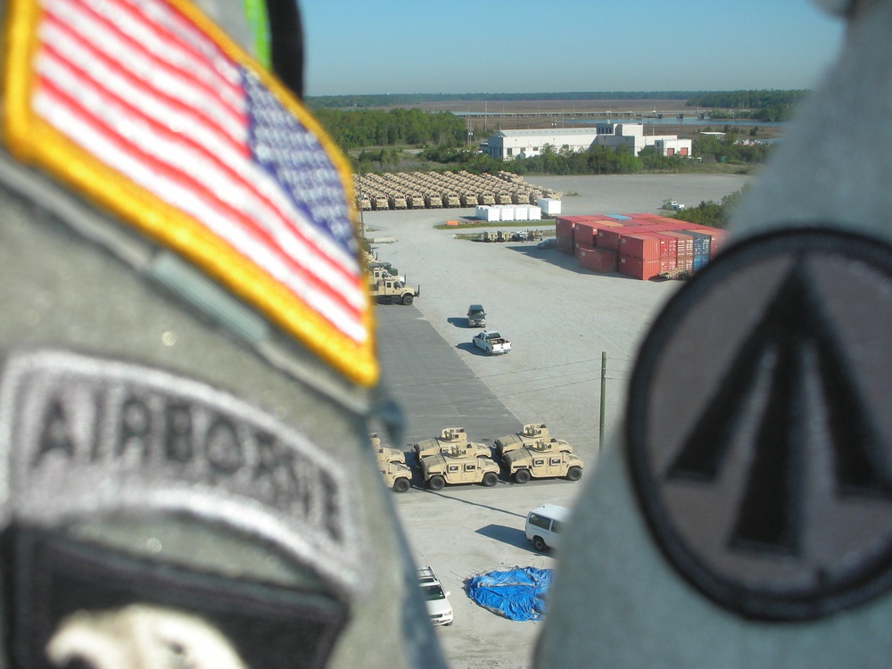 Charleston Military Seaport Staging Area