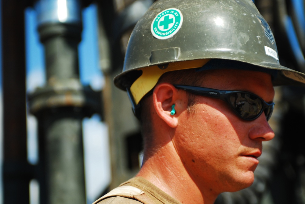 CJTF-HOA, Seabees Break Ground on Water Well