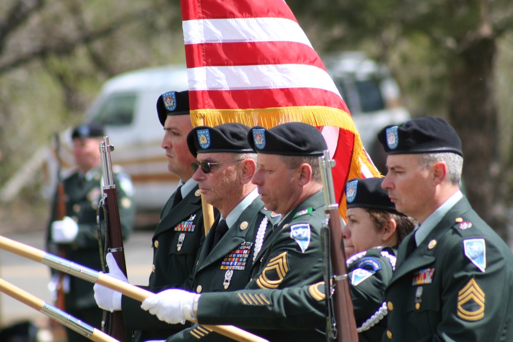 Nevada National Guard Color Guard at the Tosolini Service