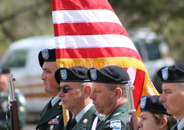 Nevada National Guard Color Guard at the Tosolini Service
