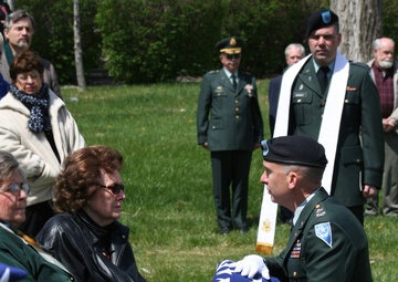 Colors Presented to Mrs. Tosolini Service