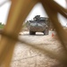 Wolfhounds patrol through Taji in sandstorm