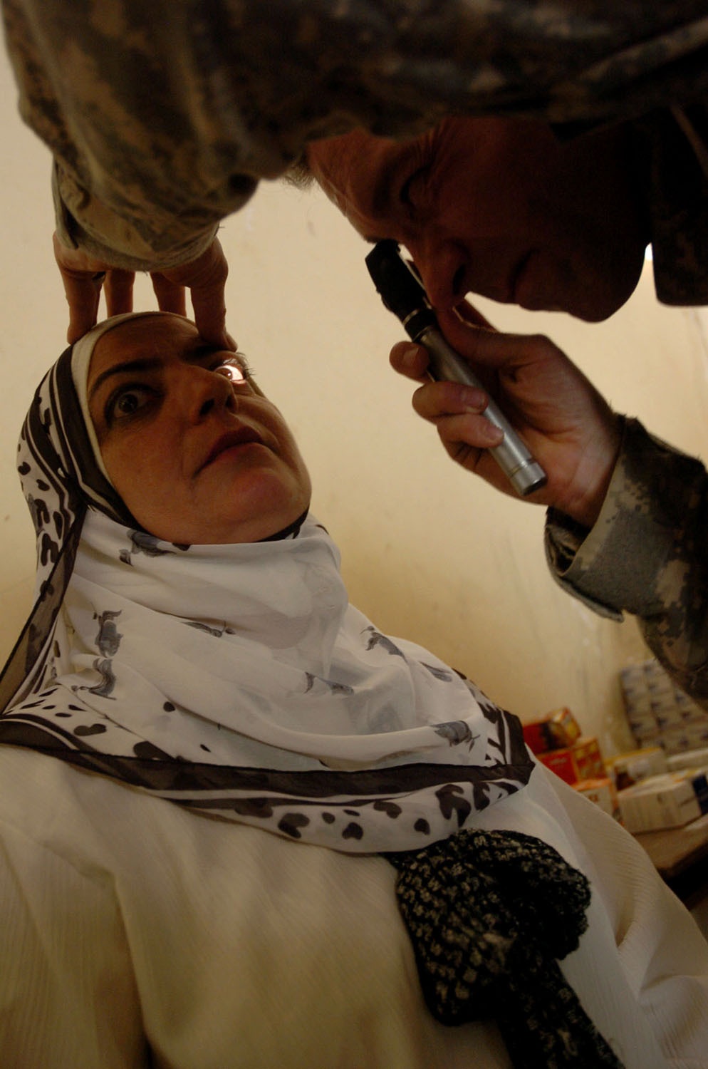 Medics treat people of Jaffer village