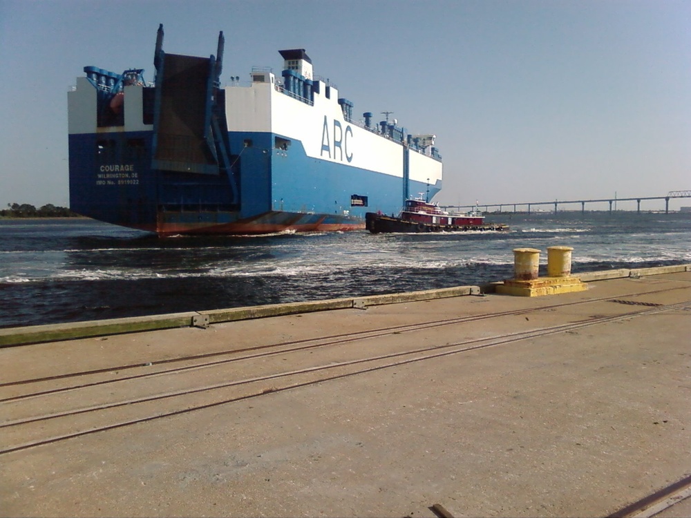 Military Cargo Vessel Berths in Charleston