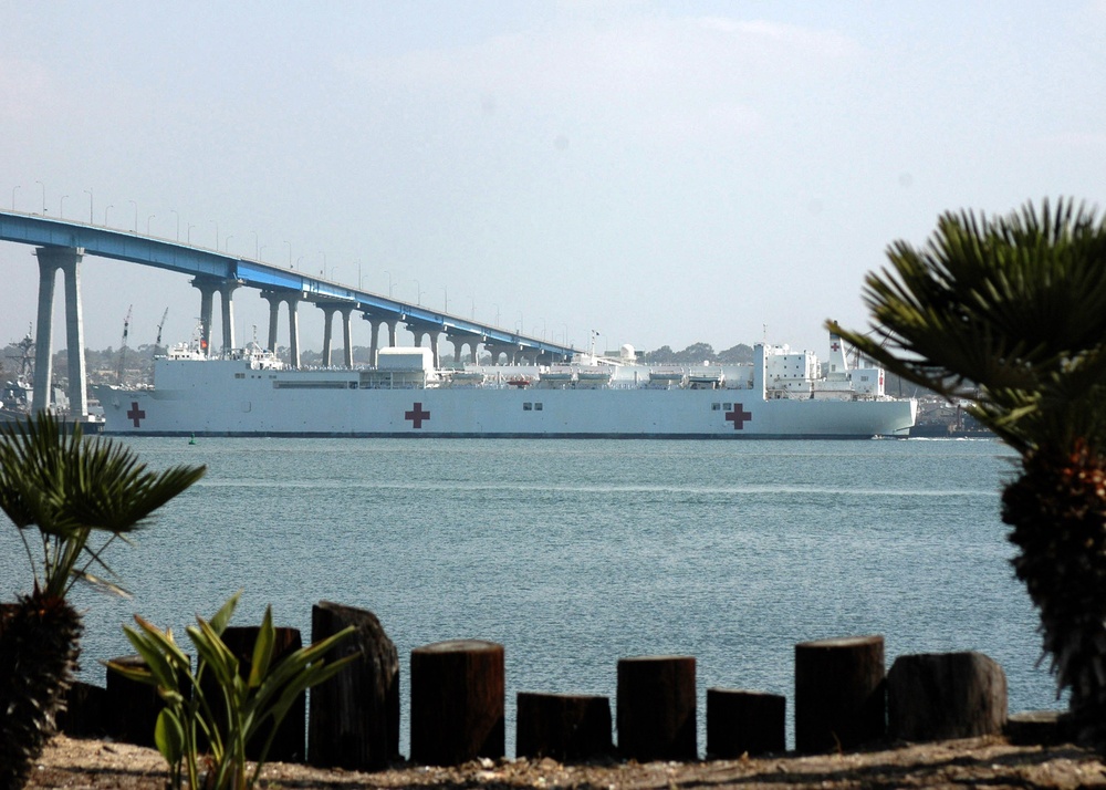 USNS Mercy Departs From Homeport of San Diego to Begin a Humanitarian Mission