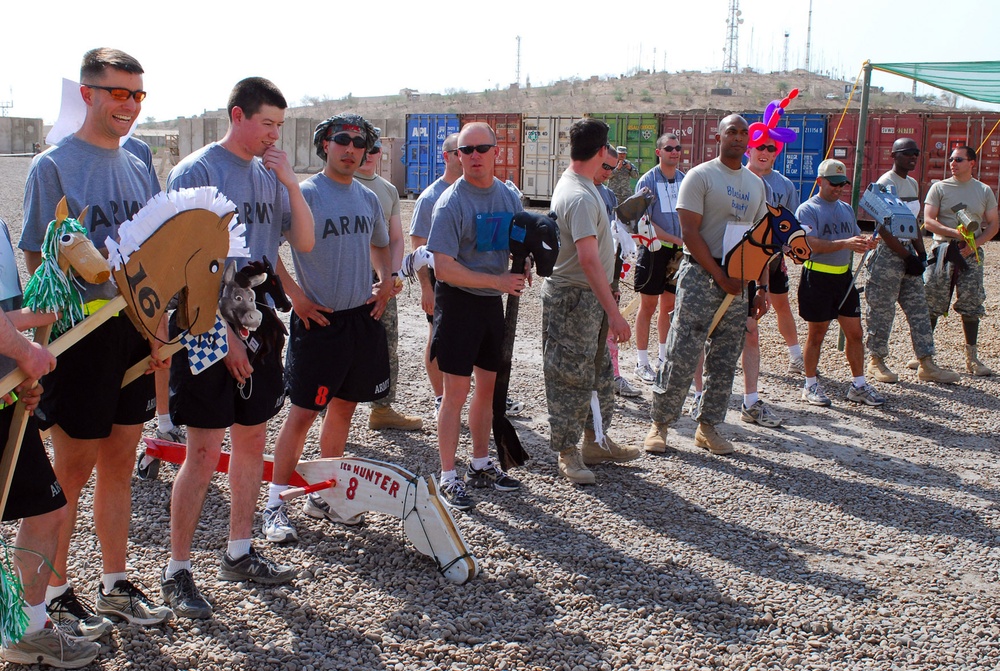 MND-B, 4th Inf. Div. Soldiers gallop to glory in 1st running of the 138th Kentucky Derby in Iraq
